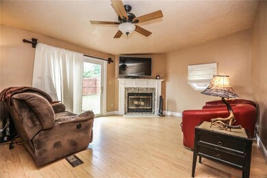 Great-room offers a Stunning Wood-burning Fireplac