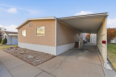 View of front facade featuring an attached carport, driveway, and entry steps