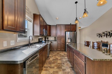 Extra height cabinetry with pullout pantry