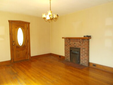 Living room with fireplace