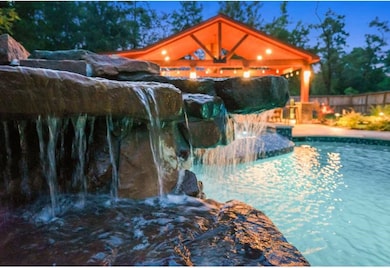 Pool at night is stunning