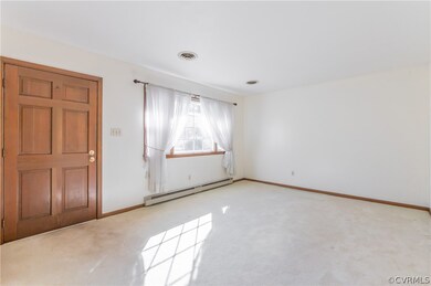 Spacious family room with lots of natural light