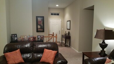 Living - view of front entry