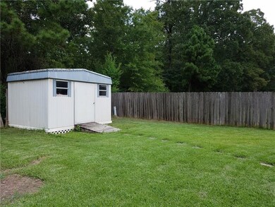 Large yard with Shed