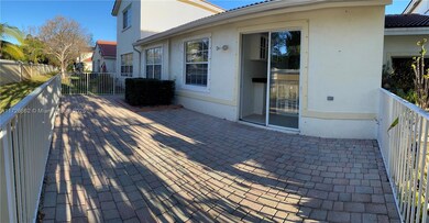 Fenced private back patio