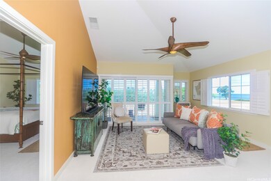 High ceilings and windows make this space bright and airy