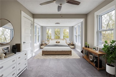 Primary bedroom - virtually staged