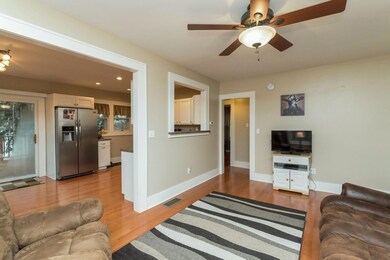 living room looking into kitchen