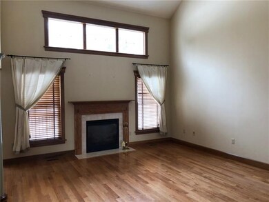 This magnificent open floor plan features hardwood