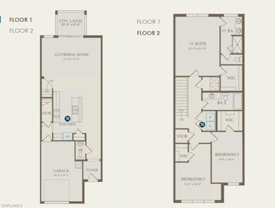 Floor plan with selected options