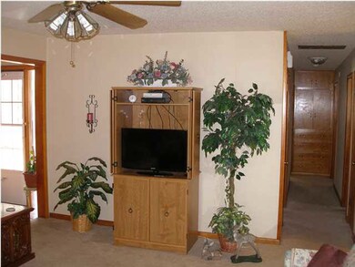 Foyer to the Left and Built In Cabinets down the h
