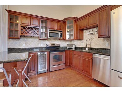 Kitchen. Stainless steel appliances, granite count