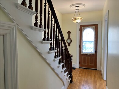 Original hardwoods welcome your guests...