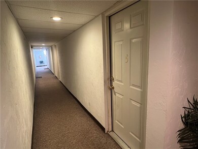 Typical hallway leading ot units