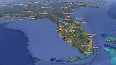 Location, location, location! This image shows the property’s prime location within Florida, offering easy access to major roadways and attractions—including the World Equestrian Center and Rainbow River.