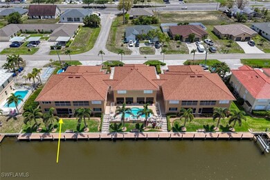Aerial perspective of suburban area with a pool ar