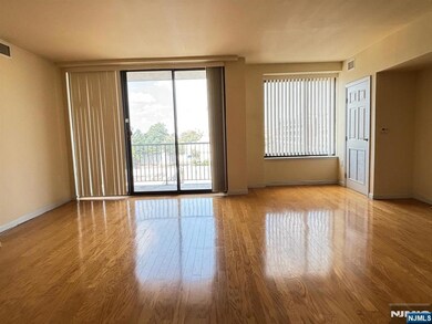 Living room with sliding doors