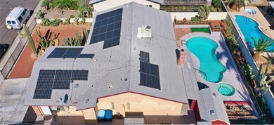 Aerial photo of property. 6430 Hummingbird Ln. Las