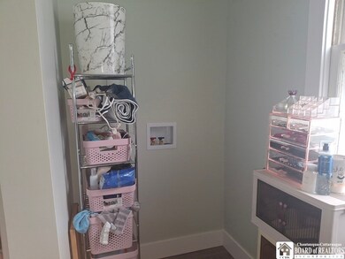 Space for upstairs stackable washer and dryer