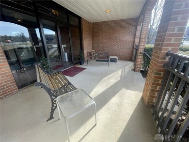 The front porch for residents to enjoy!