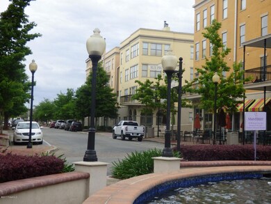 View from fountain to unit windows