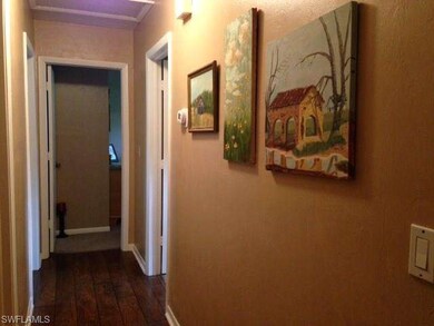 Wood floors down hall way