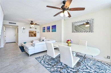 Dining area with visible vents and baseboards