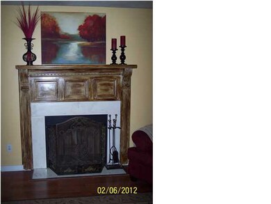 The living area is warm and inviting!