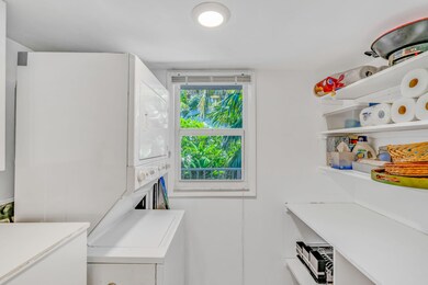 Laundry & storage area off Kitchen