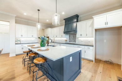 Custom cabinetry & range hood