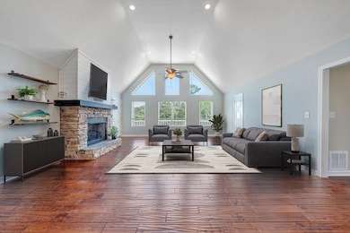 Great room with LED lights