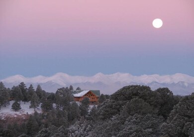 House photo with full moon