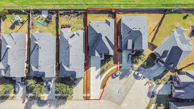 Take notice of the extra long driveway within the cul-de-sac