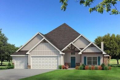 View of front of property with a garage and a fron