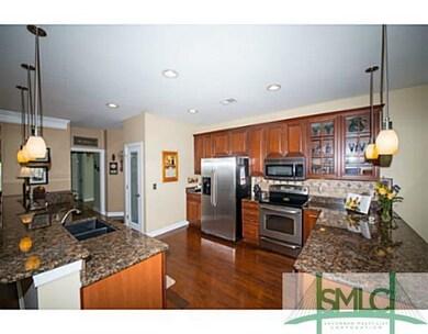 Kitchen. Huge gourmet kitchen with beautiful grani