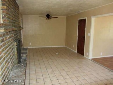 Family room with stone fireplace