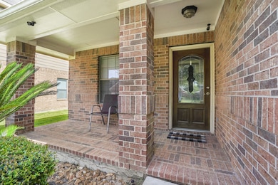 Inviting covered front porch.