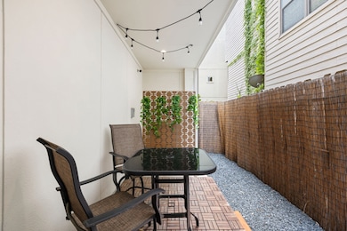 Private patio–ideal for grilling , morning coffee,