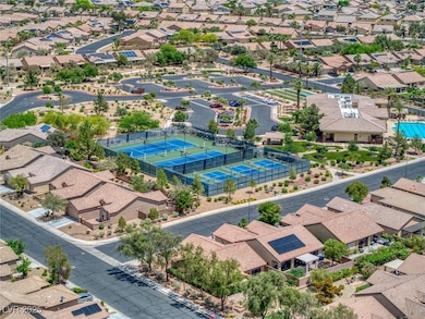Aerial view of residential area