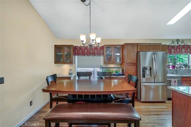 Big Dining Area with Glass front cabinets