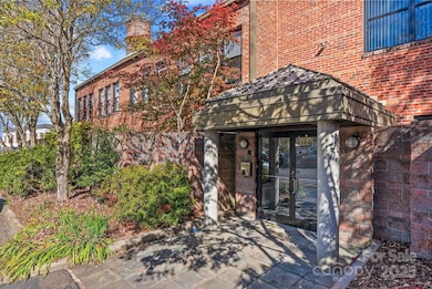 Welcoming, Covered Entrance off Private Parking Lot
