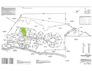 Lot 5 highlighted on Kelsey Brook...