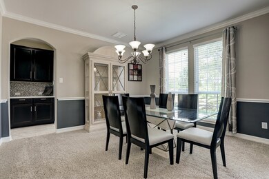 Butler's pantry just beyond the formal dining room.