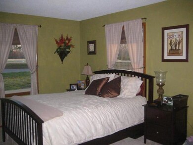 Master bedroom with updated paint and flooring
