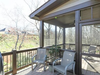 Deck with screened and unscreened areas