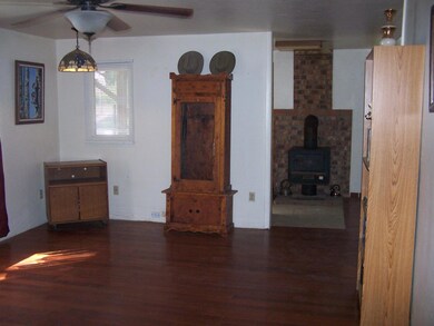 LIVING RM & WOOD STOVE
