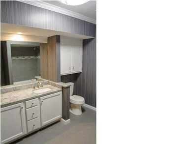 The hall bath features a new vanity cabinet, new s
