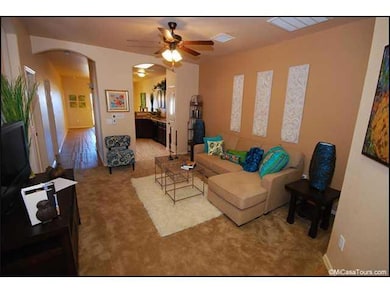 Living Room. Model home pictures