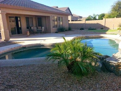 View of Covered Patio and Pool!