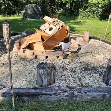 Fire pit for mingling by a warm bonfire